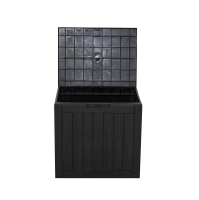 Gartenbox Cubex 118 Liter Anthrazit/Beige