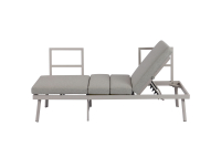 Koll Living 2-in-1 Lounge-Bank und Sonnenliege Aluna, Grau