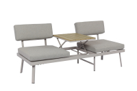 Koll Living Lounge-Bank Aluna Grau