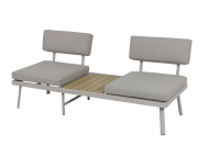 Koll Living Lounge-Bank Aluna Grau