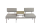 Koll Living 2-in-1 Lounge-Bank und Sonnenliege Aluna, Grau