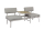 Koll Living Lounge-Bank Aluna Grau