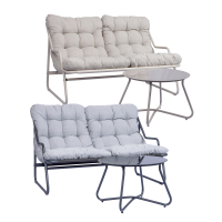 Outdoor Lounge-Set Lara Grande Grau/Beige